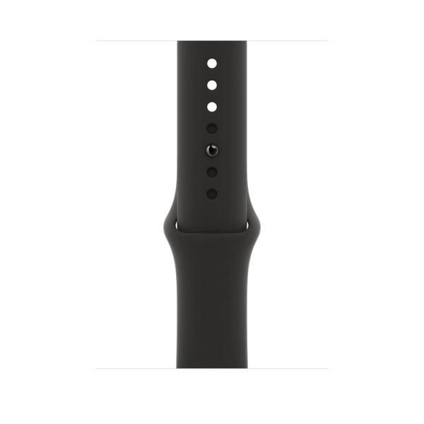 Apple Watch Kordon Watch SE Spor Kordon Silikon 44mm Siyah