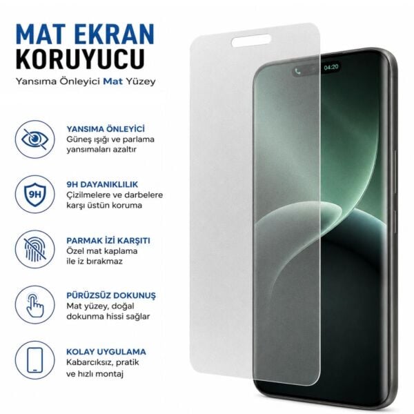 Tecno Camon 50 Mat Ekran Koruyucu 9H Nano Şeffaf (CN5)