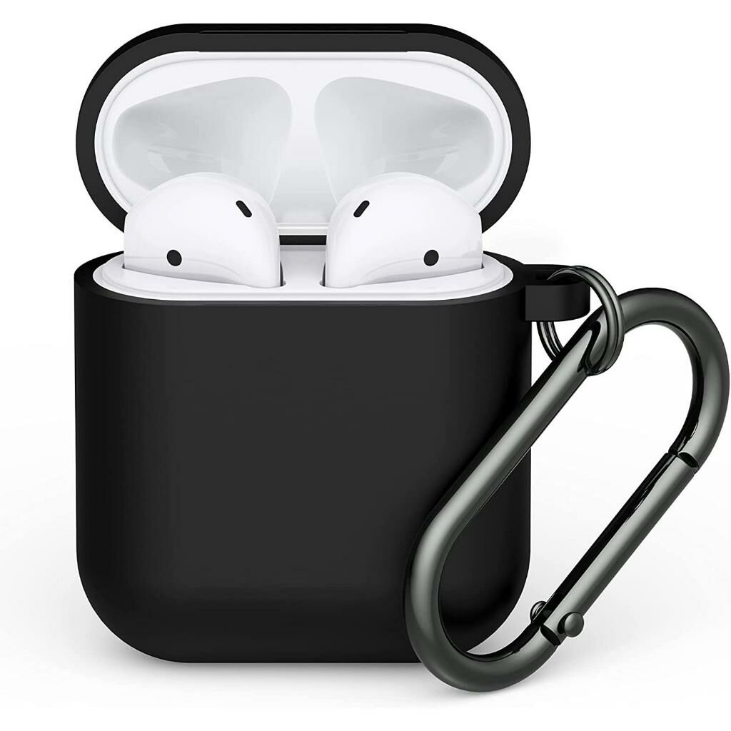 Apple AirPods Kılıf 1&2.Nesil Uyumlu Kablosuz Şarj Destekli Kılıf Siyah