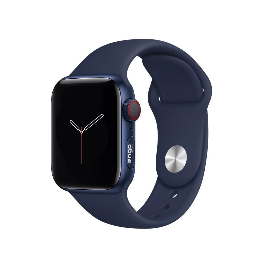 Apple Watch Kordon Watch SE Spor Kordon Silikon 44mm Lacivert