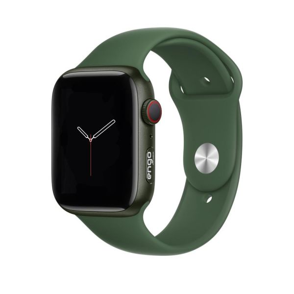 Apple Watch Kordon Watch SE Spor Kordon Silikon 44mm Yeşil