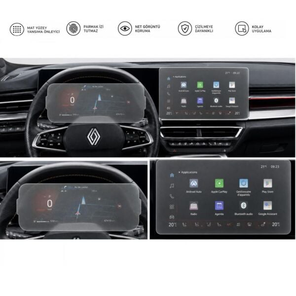 Renault Boreal Mat Ekran Koruyucu Multimedya & Gösterge