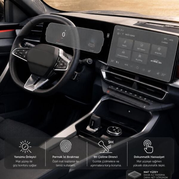 Renault Boreal Mat Ekran Koruyucu Multimedya & Gösterge