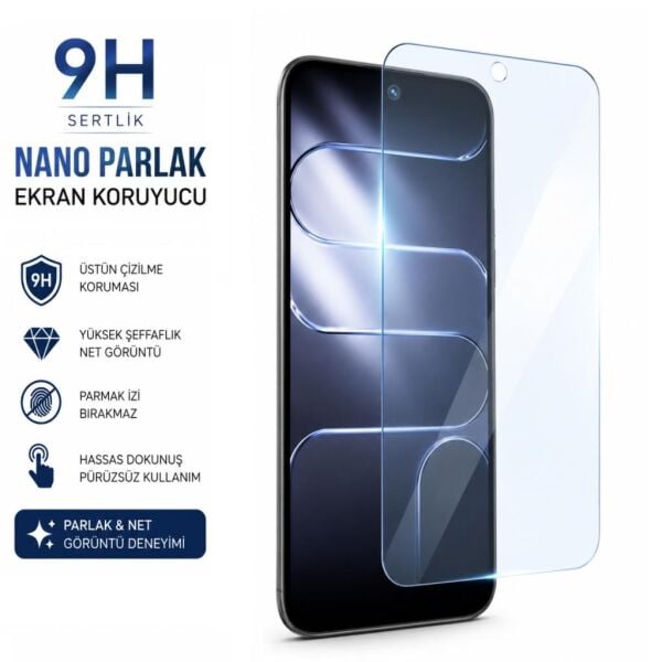 Tecno Spark 50 5G Ekran Koruyucu 9H Nano Parlak (KN8)