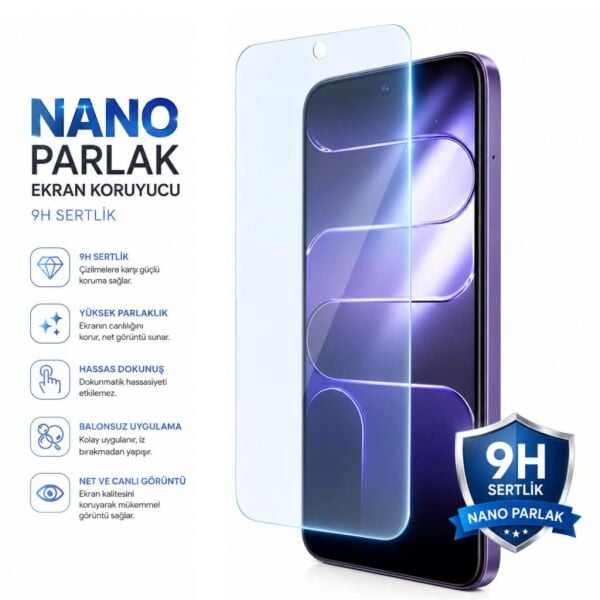 Tecno Spark 50 5G Ekran Koruyucu 9H Nano Parlak (KN8)