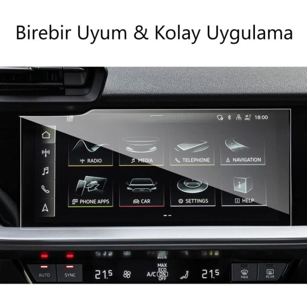 Audi A3 Mat Ekran Koruyucu 10.1 inç 8Y Multimedya 2025