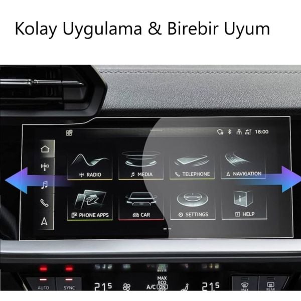 Audi A3 Mat Ekran Koruyucu 10.1 inç 8Y Multimedya 2025
