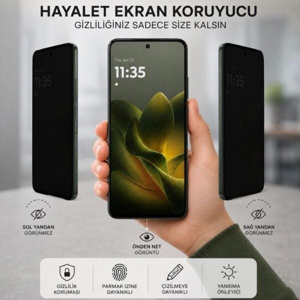 Tecno Spark 50 5G Hayalet Ekran Koruyucu Nano Şeffaf (KN8)