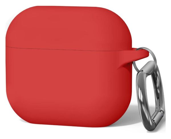 Apple AirPods Kılıf 3.Nesil Uyumlu Kablosuz Şarj Destekli Kılıf Kırmızı