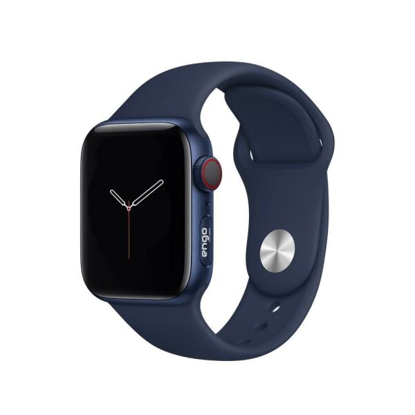 Apple Watch Kordon Watch SE Spor Kordon Silikon 40mm Lacivert