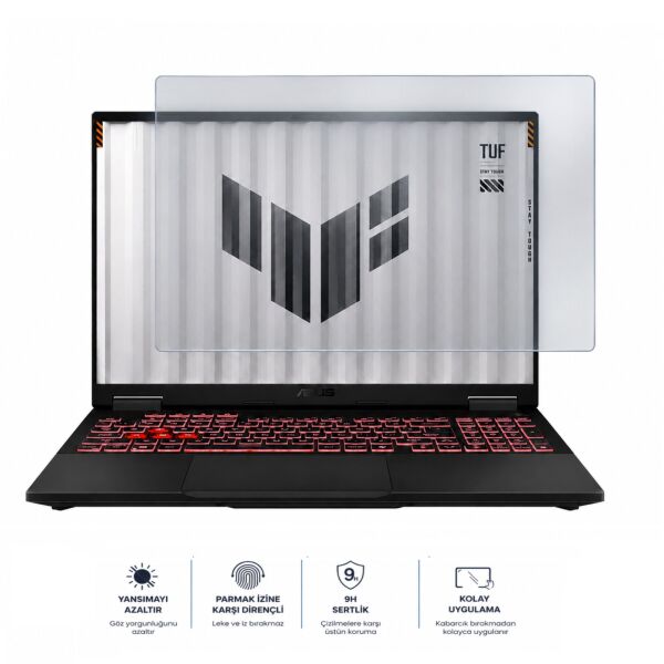 Asus TUF Gaming A16 16 inç Mat Ekran Koruyucu Nano Şeffaf