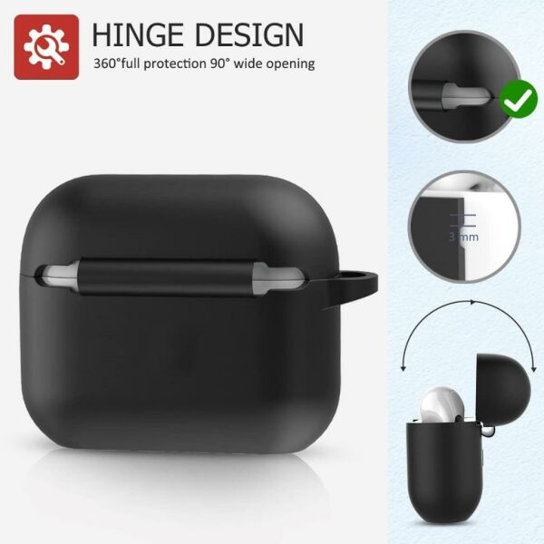 Apple AirPods Pro Kılıf 1.Nesil Uyumlu Kablosuz Şarj Destekli