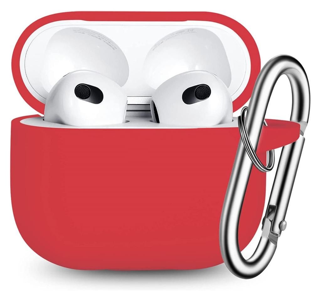 Apple AirPods Pro Kılıf 1.Nesil Uyumlu Kablosuz Şarj Destekli Kırmızı