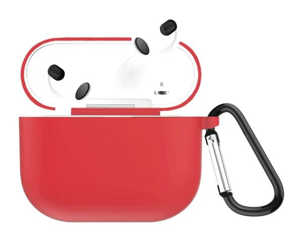 Apple AirPods Pro Kılıf 1.Nesil Uyumlu Kablosuz Şarj Destekli Kırmızı