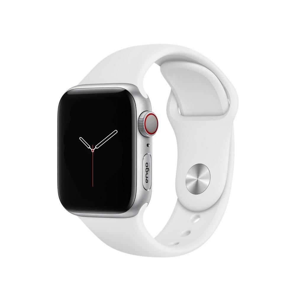 Apple Watch Kordon Watch SE Spor Kordon Silikon 40mm Beyaz