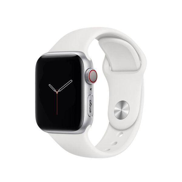 Apple Watch Kordon Watch SE Spor Kordon Silikon 40mm Beyaz