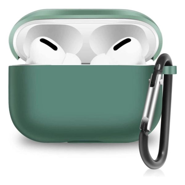 Apple AirPods Pro Kılıf 1.Nesil Uyumlu Kablosuz Şarj Destekli Yeşil
