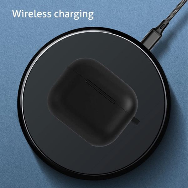 Apple AirPods Pro Kılıf 1.Nesil Uyumlu Kablosuz Şarj Destekli Siyah