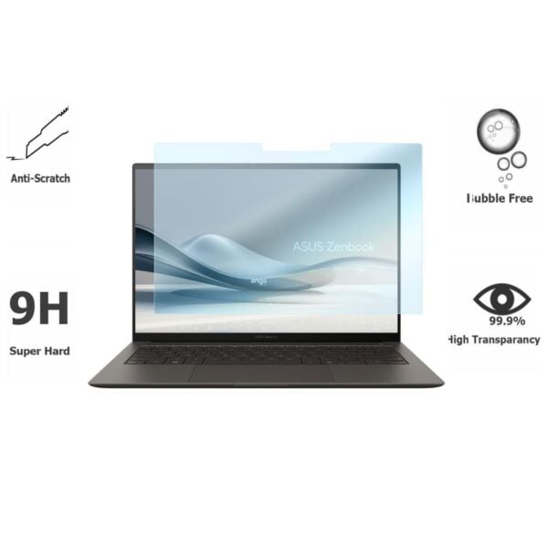 Asus Zenbook A14 Ekran Koruyucu 14 inç Nano Şeffaf 16:10