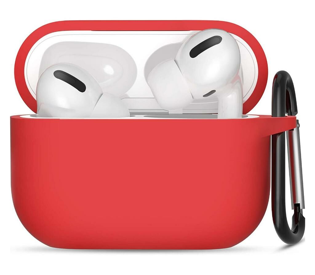 Apple AirPods Pro Kılıf 2.Nesil Uyumlu Kablosuz Şarj Destekli Kırmızı