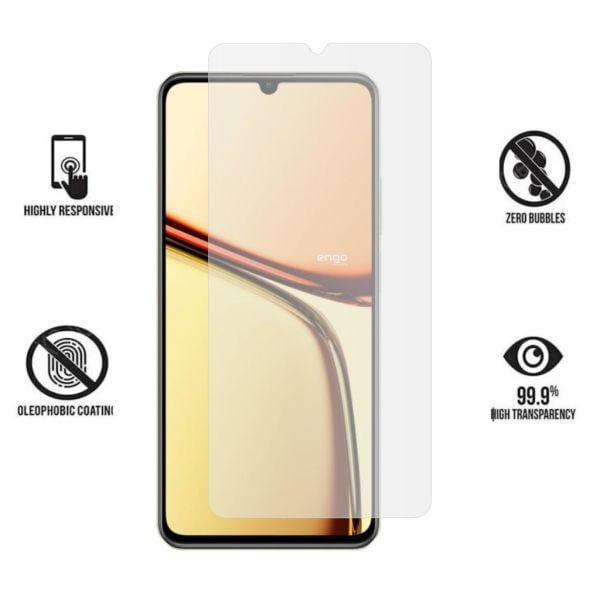 Realme C61 Ekran Koruyucu Mat Parmak İzi Bırakmaz Şeffaf