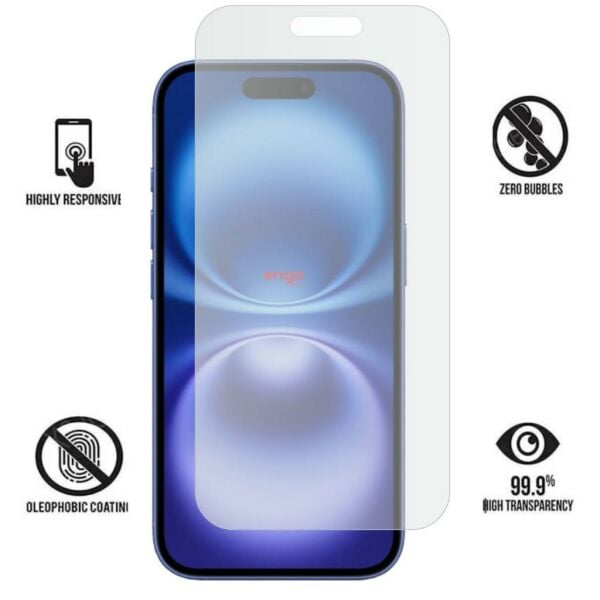 Apple iPhone 16 Mat Ekran Koruyucu Parmak İzi Bırakmaz