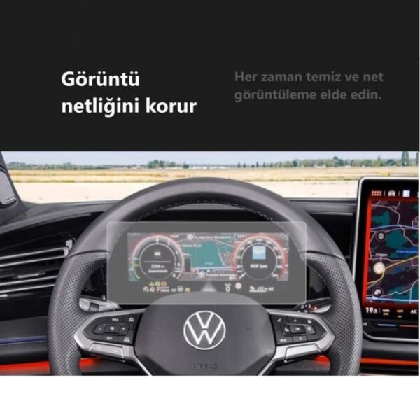 Volkswagen Tiguan 10.25'' Dijital Gösterge Mat Ekran Koruyucu