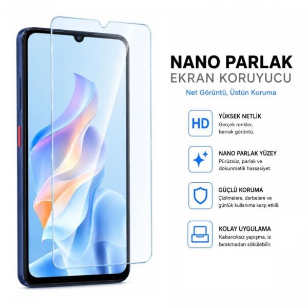 Nubia A76 5G Ekran Koruyucu Nano Parlak (Z2469N)