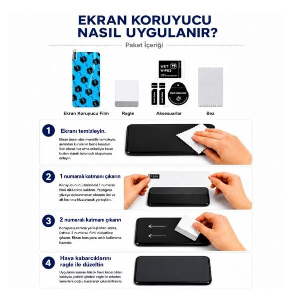 Nubia A76 5G Ekran Koruyucu Nano Parlak (Z2469N)