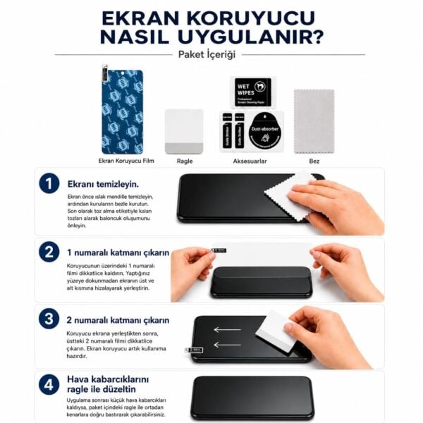 Nubia A76 5G Mat Ekran Koruyucu Nano Şeffaf (Z2469N)
