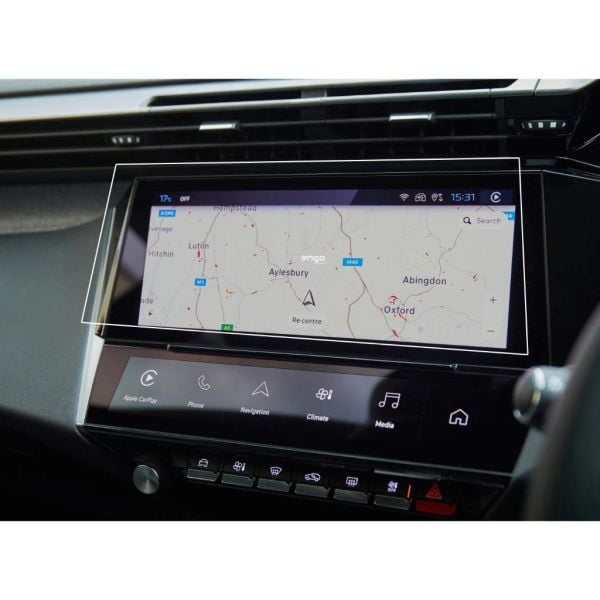 Peugeot 308 10 inç Mat Ekran Koruyucu Multimedya Şeffaf