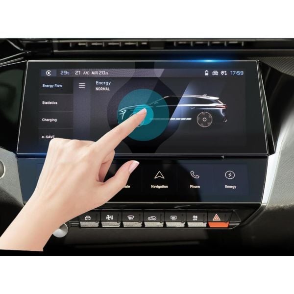 Peugeot 308 10 inç Mat Ekran Koruyucu Multimedya Şeffaf