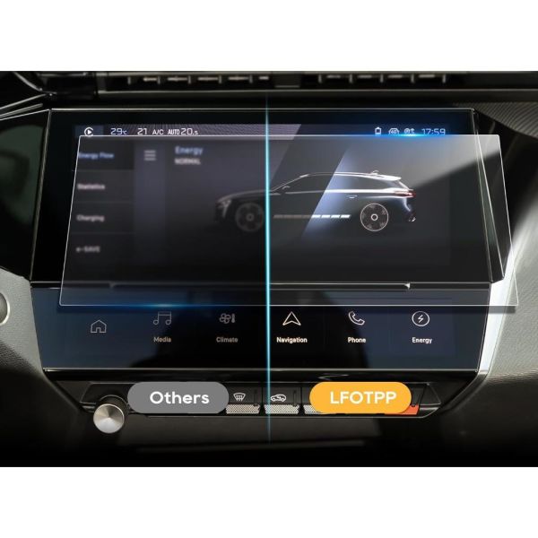 Peugeot 308 10 inç Mat Ekran Koruyucu Multimedya Şeffaf