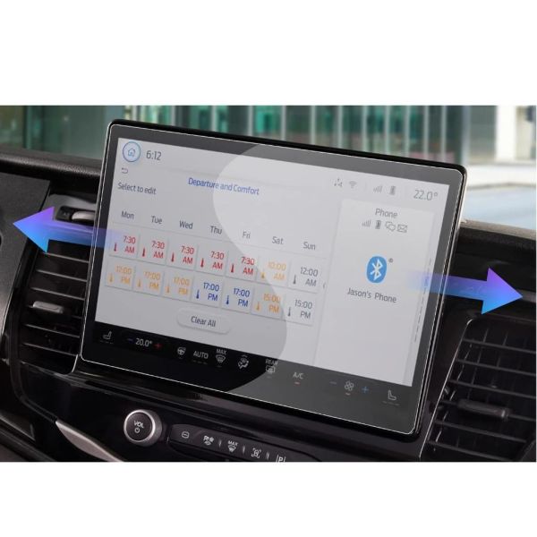 Ford E-Transit 12 inç Mat Ekran Koruyucu Multimedya Şeffaf