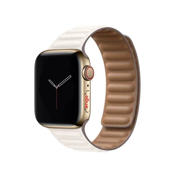 Apple Watch Kordon Watch 38mm / 40mm Baklalı Kordon Beyaz