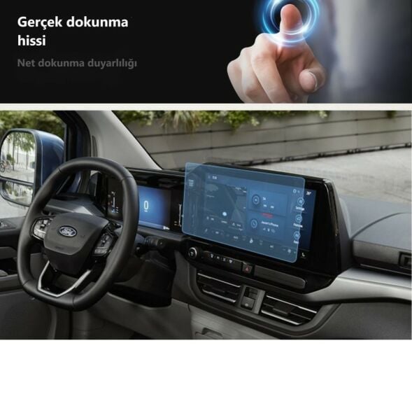 Ford Tourneo Custom 13 inç Ekran Koruyucu Multimedya Şeffaf