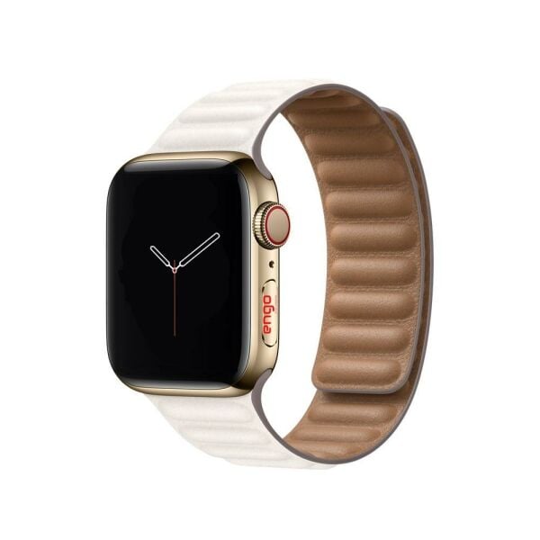 Apple Watch Kordon Watch 42mm / 44mm Baklalı Kordon Beyaz