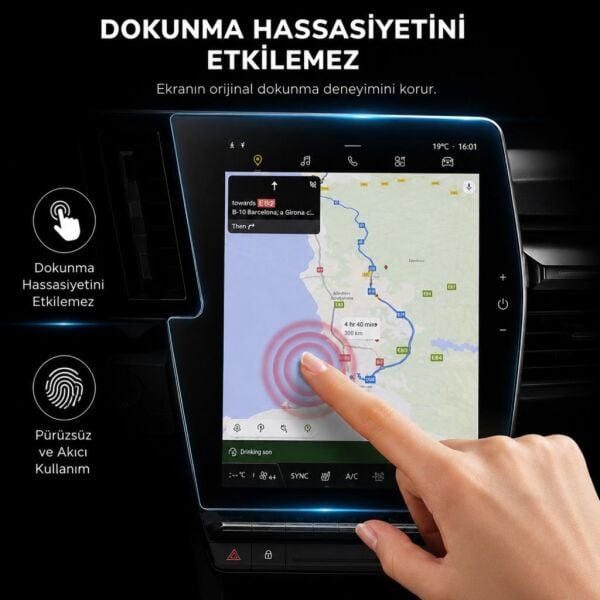 Renault Scenic E-Tech Ekran Koruyucu Multimedya 12 inç
