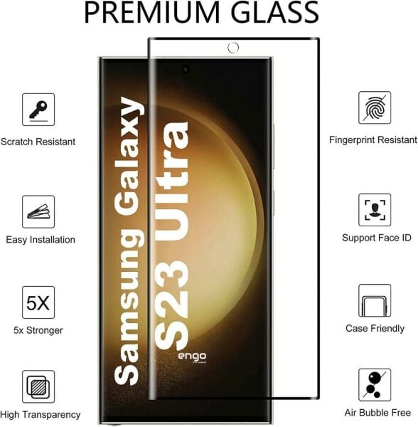 Samsung Galaxy S23 Ultra Ekran Koruyucu Flexible Nano Tam Kaplama