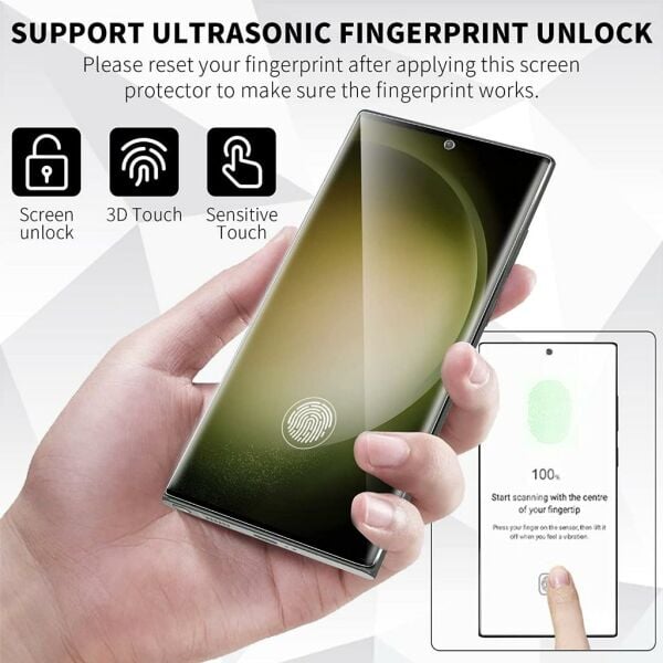 Samsung Galaxy S23 Ultra Ekran Koruyucu Flexible Nano Tam Kaplama