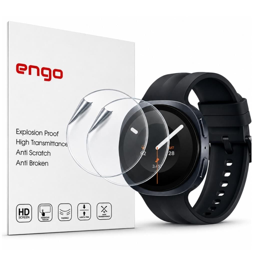 Samsung Galaxy Watch 9 40mm Ekran Koruyucu TPU, Tam Kaplayan Akıllı Saat Koruması 2 Adet, Çizilmeye Dayanıklı Koruma SM-L340