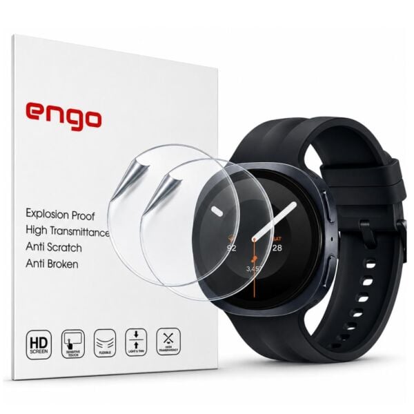 Samsung Galaxy Watch 9 40mm Ekran Koruyucu TPU, Tam Kaplayan Akıllı Saat Koruması 2 Adet, Çizilmeye Dayanıklı Koruma SM-L340