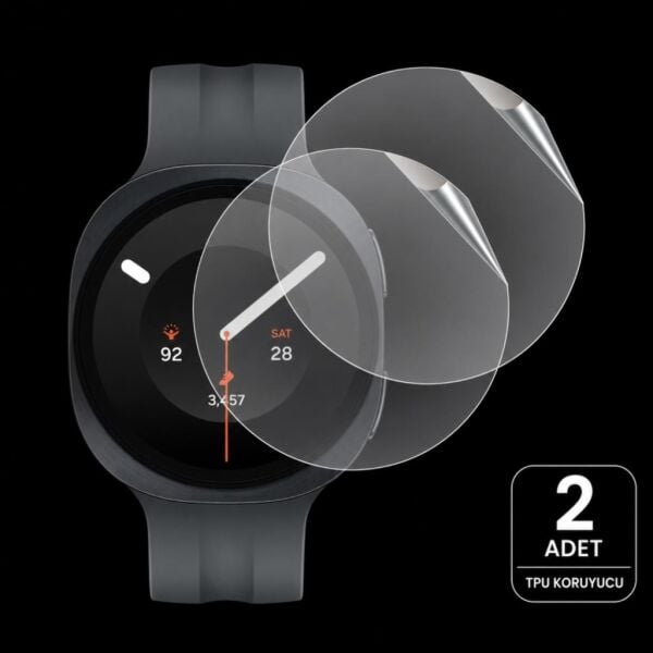 Samsung Galaxy Watch 9 40mm Ekran Koruyucu TPU, Tam Kaplayan Akıllı Saat Koruması 2 Adet, Çizilmeye Dayanıklı Koruma SM-L340