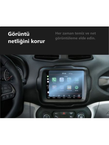 Jeep Renegade Limited 8.4 inç Ekran Koruyucu Nano Şeffaf