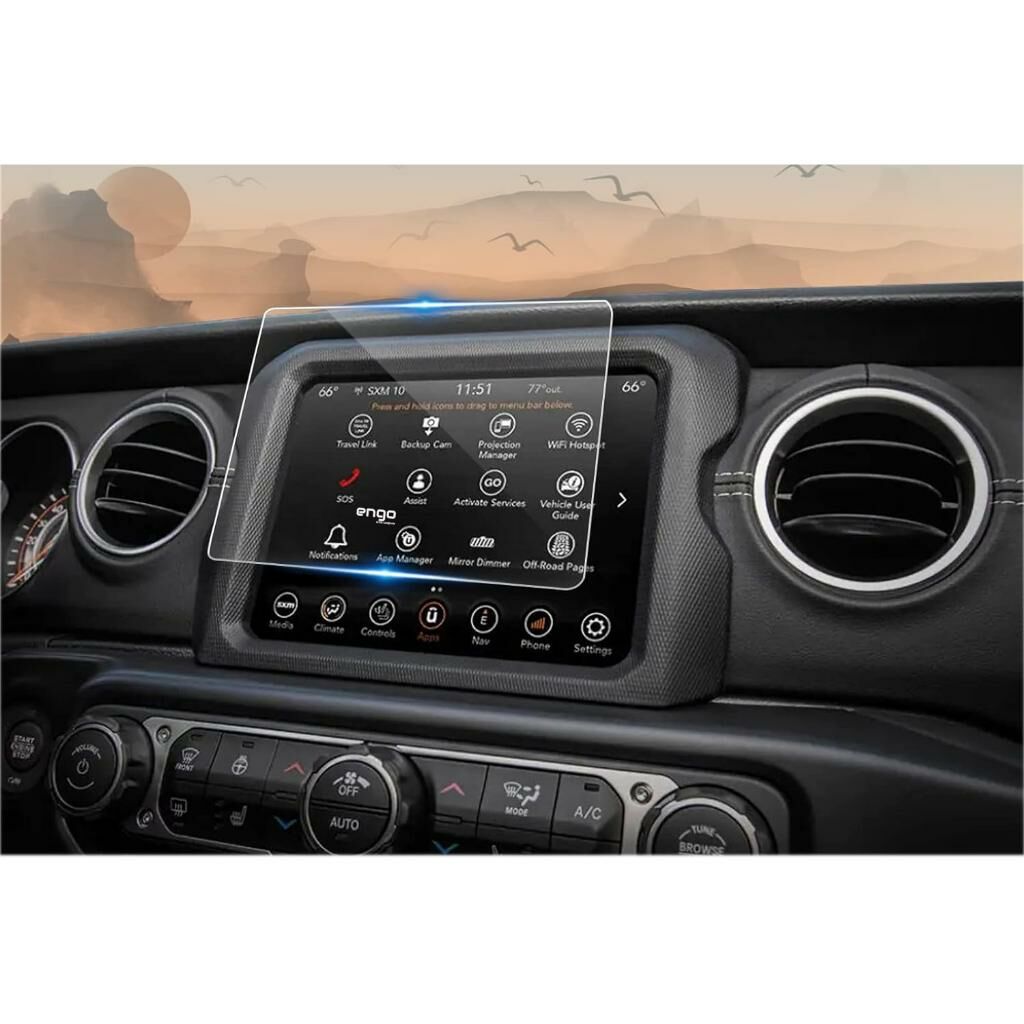 Jeep Renegade Limited 8.4 inç Mat Ekran Koruyucu Multimedya