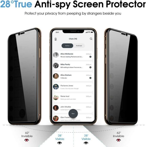 Apple iPhone XS MAX Hayalet Ekran Koruyucu 5D Tam Kaplama