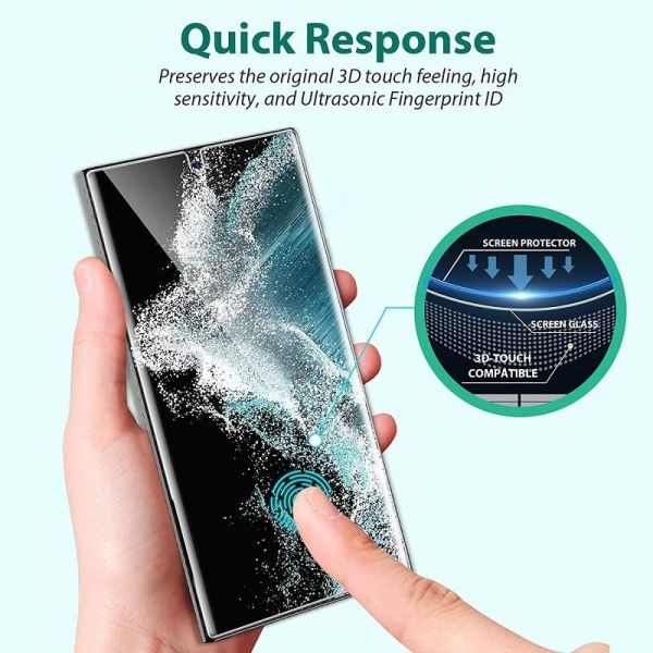 Samsung Galaxy S22 Ultra Ekran Koruyucu Flexible Nano Tam Kaplama