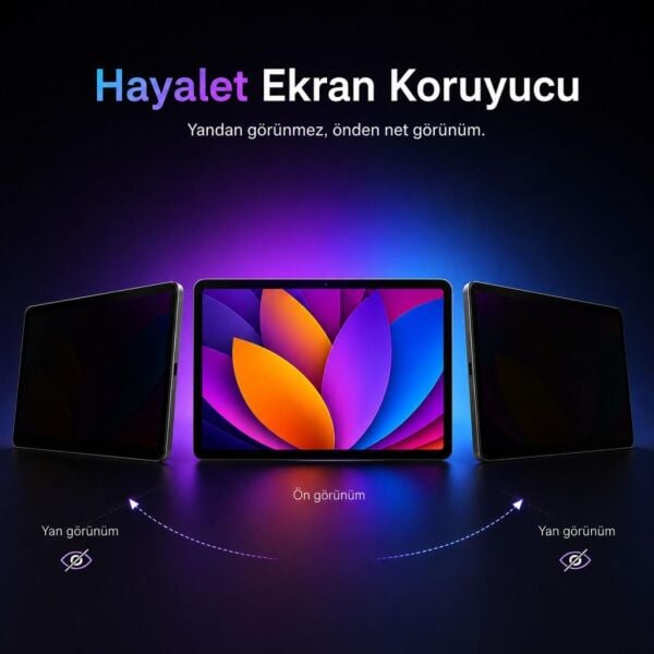 Honor Pad X9b Max Hayalet Ekran Koruyucu 13 İnç Yandan Görünmeyen Anti-Spy Gizlilik (Privacy) Koruması, 9H Nano Kırılmaz Esnek Cam, Parlama Ve Parmak İzi Önleyici