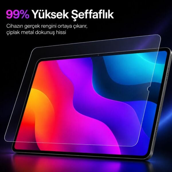 Casper PAD M10 Pro Ekran Koruyucu 12.2 İnç 9H Kırılmaz Esnek Nano Cam, Çizilmeye Ve Darbeye Dayanıklı Koruma, HD Şeffaf
