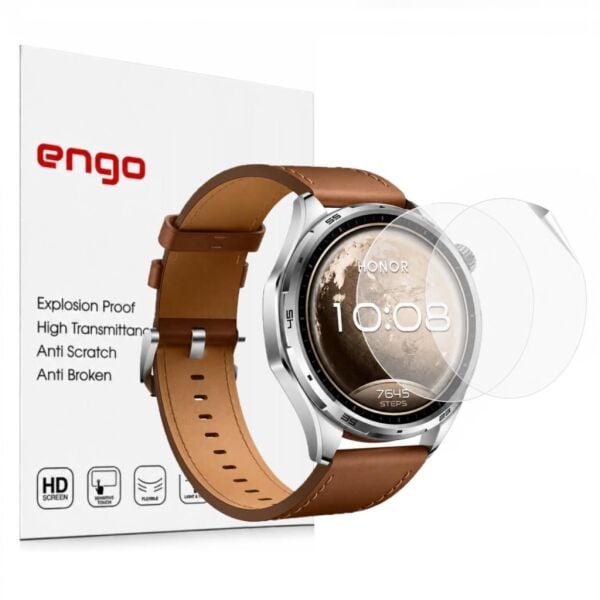 Honor Watch 6 Ekran Koruyucu TPU, Tam Kaplayan Akıllı Saat Koruması 2 Adet, Çizilmeye Dayanıklı Şeffaf Koruma